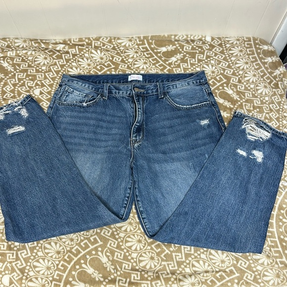 Pink Lily Distressed Ankle Skinny Jeans Sz17 - Picture 1 of 9